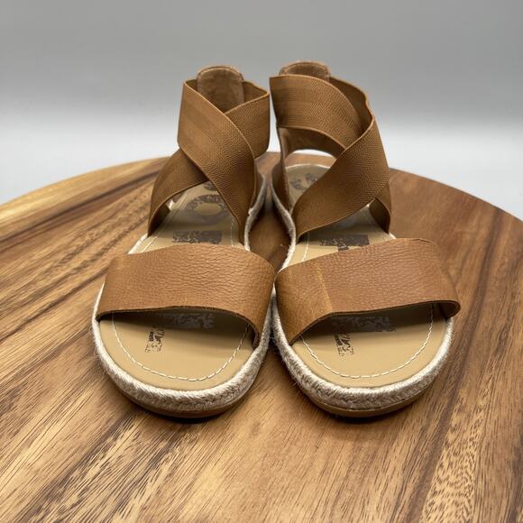 Sorel Ella II Sandals Womens Size 7.5 Leather Slip On Strappy Summer Casual Shoe - Picture 2 of 8